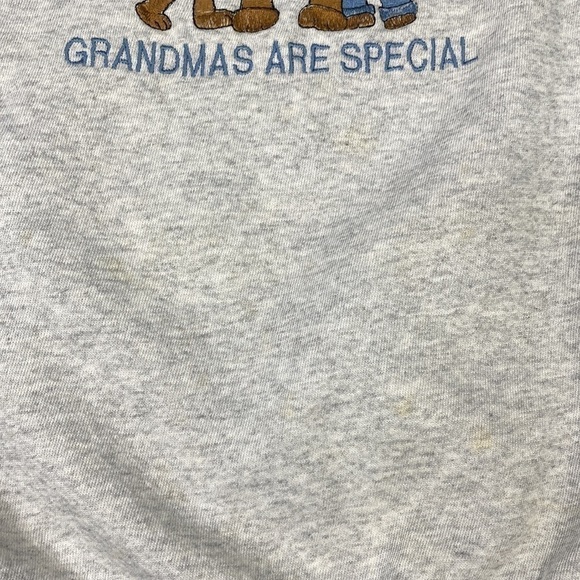 Vintage Hanes Activewear Grandmas Are Special Gray Crewneck Sweatshirt Large - Picture 7 of 10